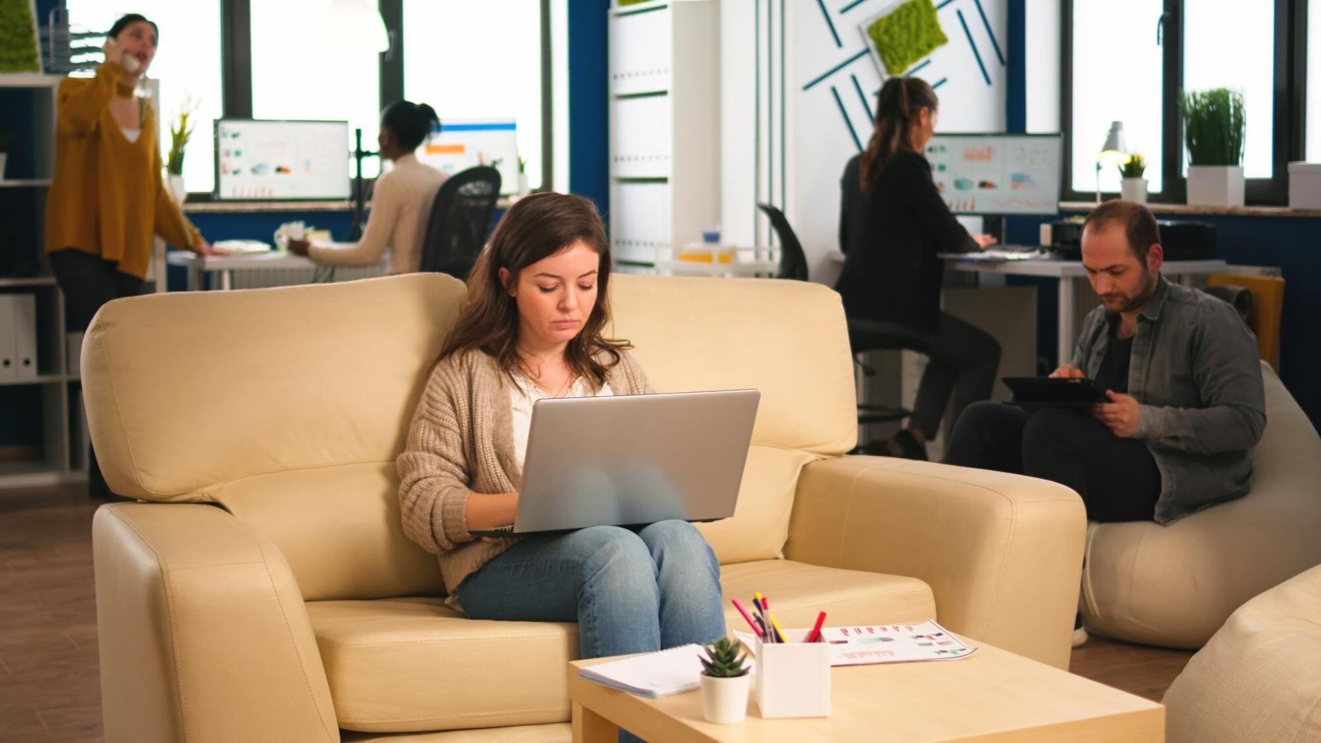 Entrepreneur analyzing business metrics and growth data